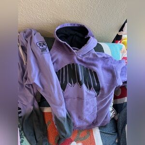 Nununu Purple and Black Hoodie joggers sets size 10-11